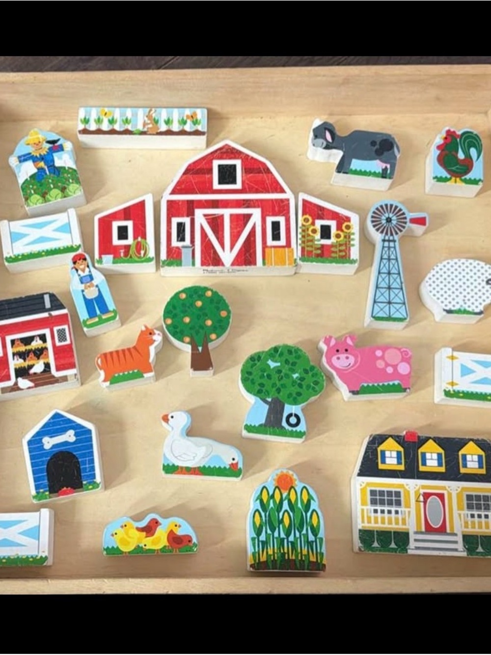 Melissa & Doug wooden farm playset